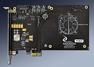 1 lane PCIe to 2 PCIe104 adapter in half size PCIe card