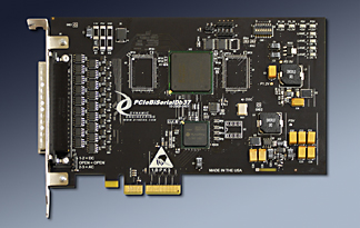 PCIeBiSerialDb37 with 18 Channels in one slot